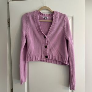 525 America Pink Cardigan Sweater